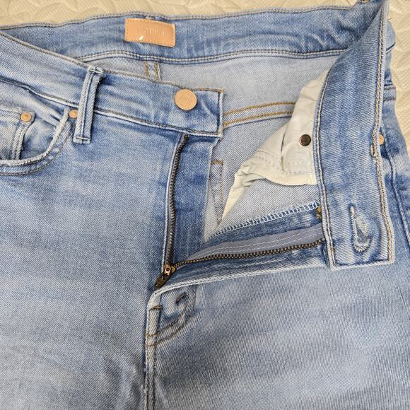 Mother Jeans Womens 29 Insider Crop Step Fray Limited Edition Designer USA Flaw - Picture 9 of 14